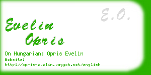 evelin opris business card